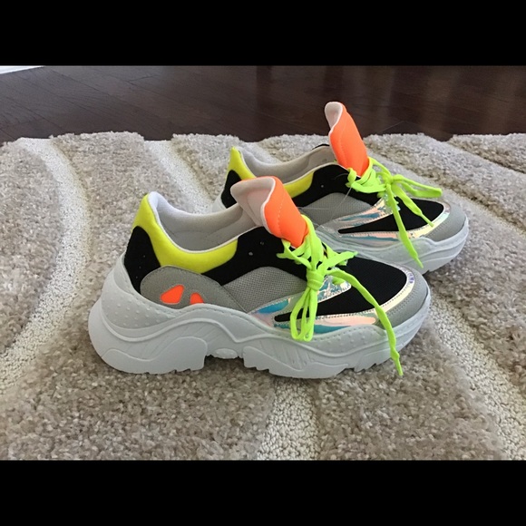 chunky multicolor sneakers